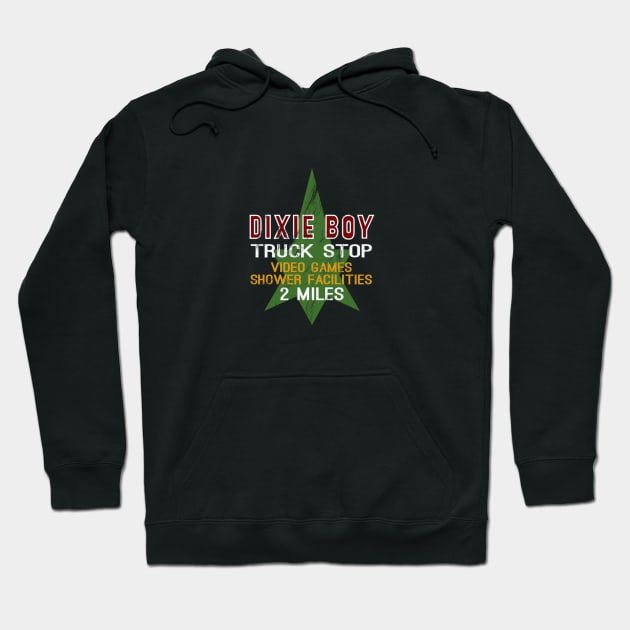 Dixie Boy Truck Stop (Maximum Overdrive) Hoodie by HibiscusDesign